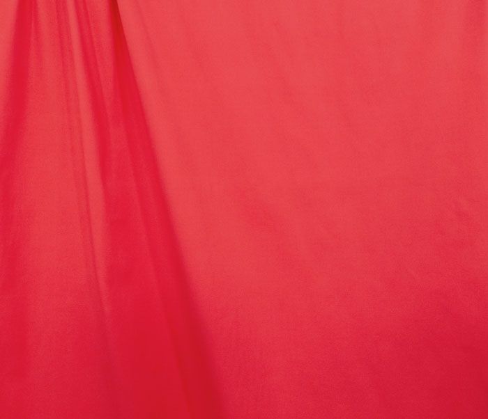 Brushed Twill - Bright Red - END CUT