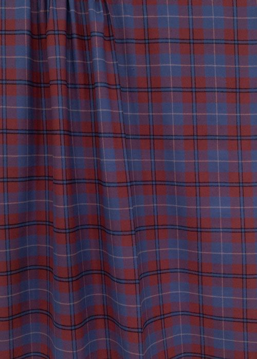 Cotton Flannel - Burgundy & Blue Plaid Cotton Flannel - Burgundy & Blue Plaid