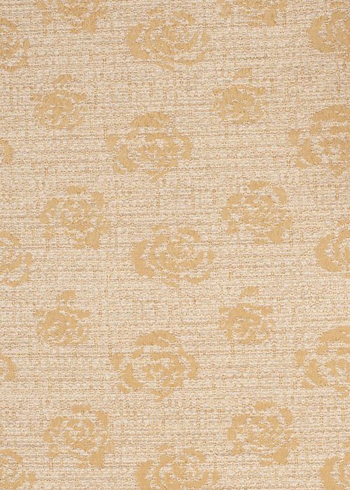 Jacquard Tweed - Gold &amp; Cream Rose