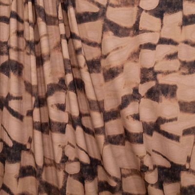 Jersey Knit - Mocha Abstract Print 53-1024-6