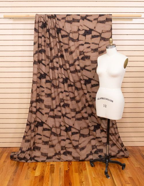Jersey Knit - Mocha Abstract Print Jersey Knit - Mocha Abstract Print