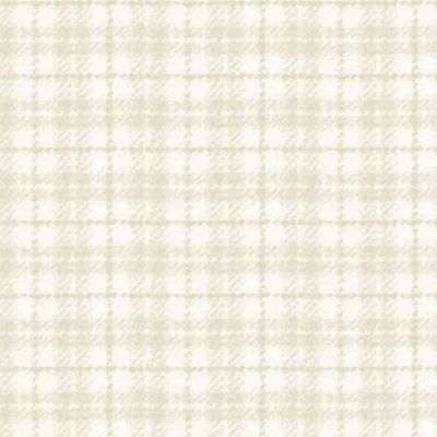Cotton Flannel - Light Tan Plaid Plaid - END CUT 70-1224-1C