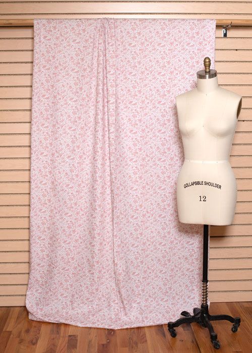Rayon - Garden Toile Pink Rayon - Garden Toile Pink