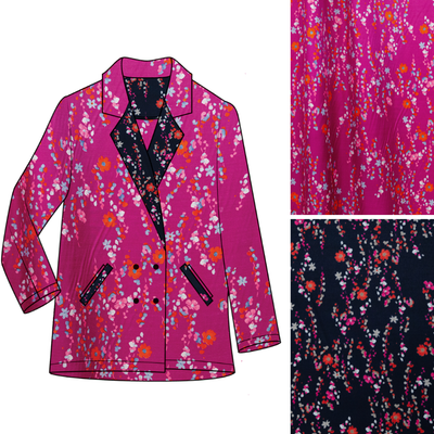 Toulouse Jacket Kit: Pink & Black SC25JANPB