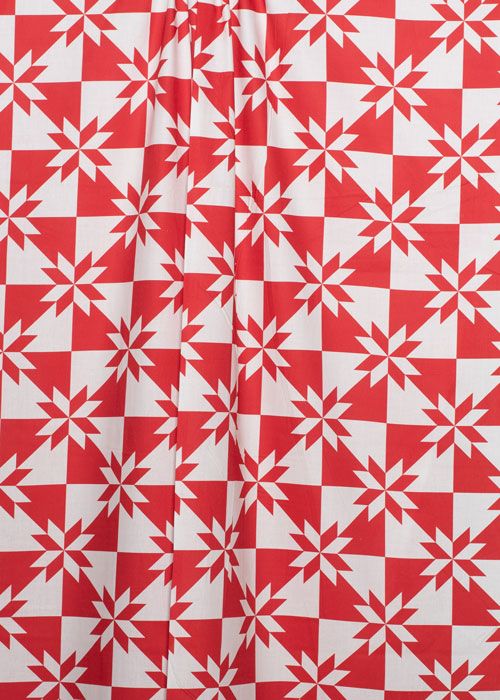 Cotton - Hunter's Star Red Cotton - Hunter's Star Red