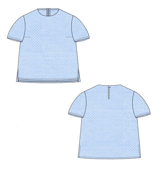 Sicily Blouse Kit: Plissé White Sicily Blouse Kit: Plissé White