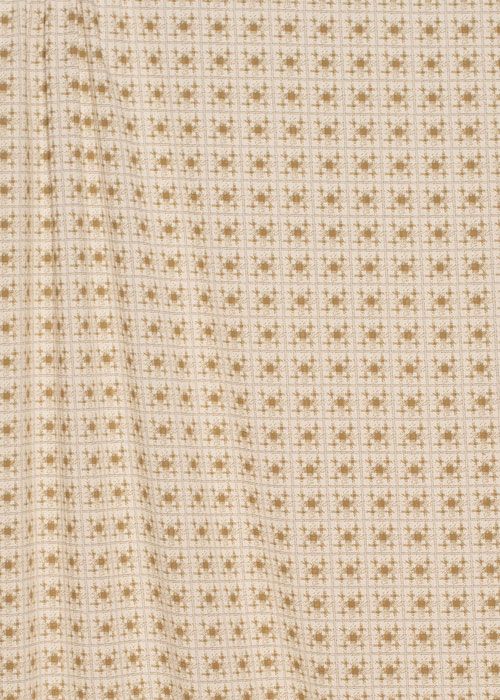 Cotton Seersucker - Gold and White Check Cotton Seersucker - Gold and White Check
