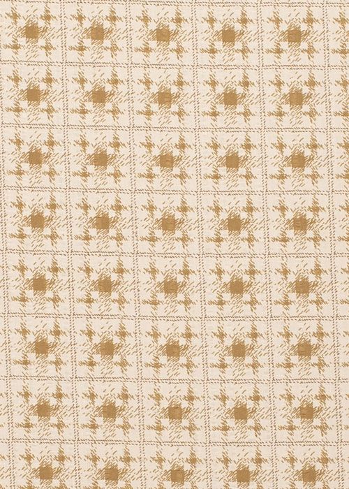 Cotton Seersucker - Gold and White Check Cotton Seersucker - Gold and White Check
