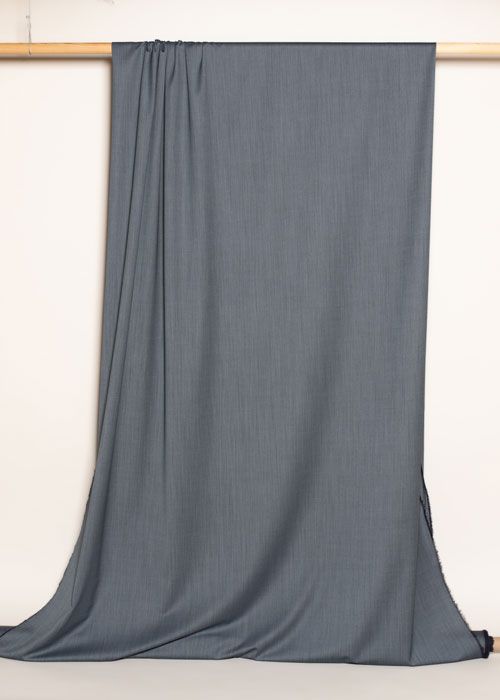 Wool Suiting - Dusty Navy Wool Suiting - Dusty Navy