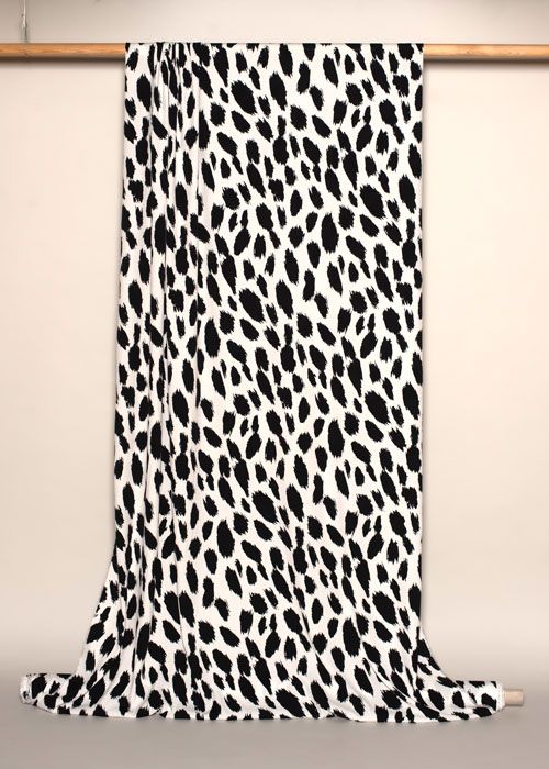 Viscose Crepe - Snow Leopard Viscose Crepe - Snow Leopard