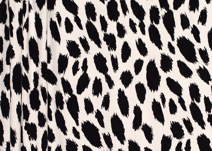 Viscose Crepe - Snow Leopard Viscose Crepe - Snow Leopard