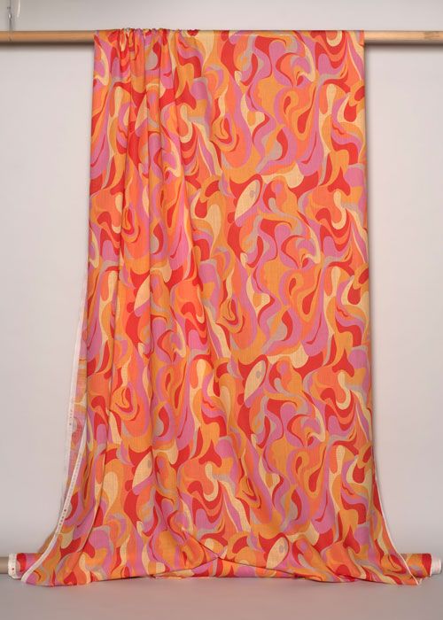 Cotton/Linen - Psychedelic Swirl Cotton/Linen - Psychedelic Swirl