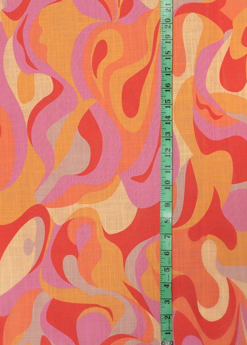 Cotton/Linen - Psychedelic Swirl Cotton/Linen - Psychedelic Swirl