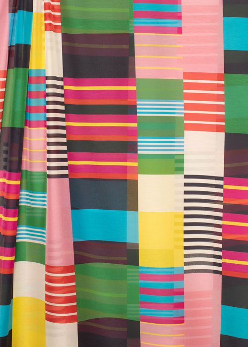 Silk/Cotton Voile - Bright Blocks Silk/Cotton Voile - Bright Blocks