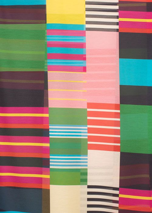 Silk/Cotton Voile - Bright Blocks Silk/Cotton Voile - Bright Blocks