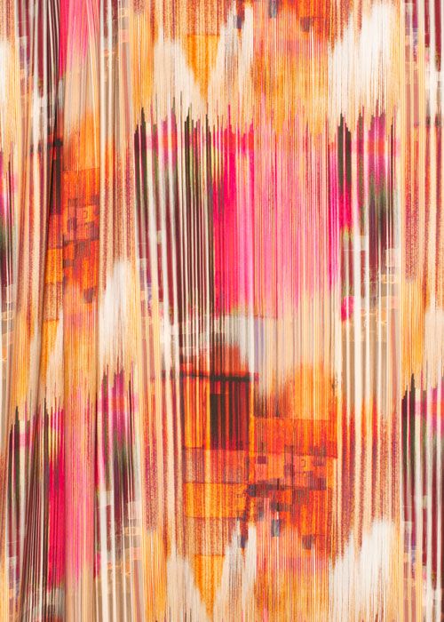 Viscose Crepe - Sunset Stripe Viscose Crepe - Sunset Stripe