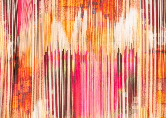 Viscose Crepe - Sunset Stripe Viscose Crepe - Sunset Stripe