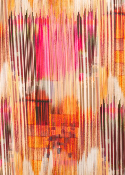 Viscose Crepe - Sunset Stripe Viscose Crepe - Sunset Stripe