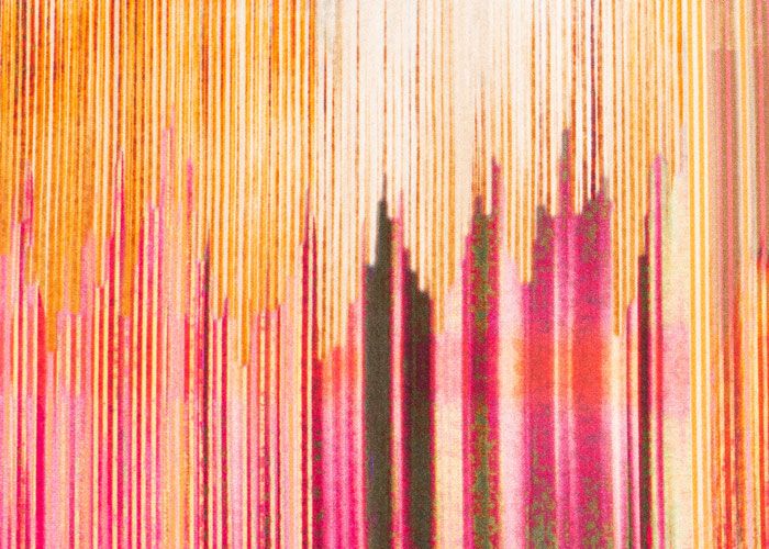 Viscose Crepe - Sunset Stripe Viscose Crepe - Sunset Stripe