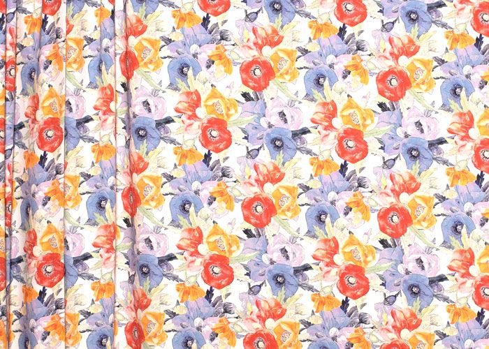 Rayon - Poppy Bouquet Rayon - Poppy Bouquet