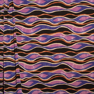Polyester - Purple Waves 21-325-2