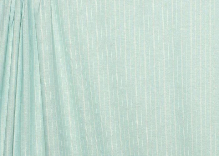 Hemp/Organic Cotton Chambray Stripe - Duck Egg Hemp/Organic Cotton Chambray Stripe - Duck Egg