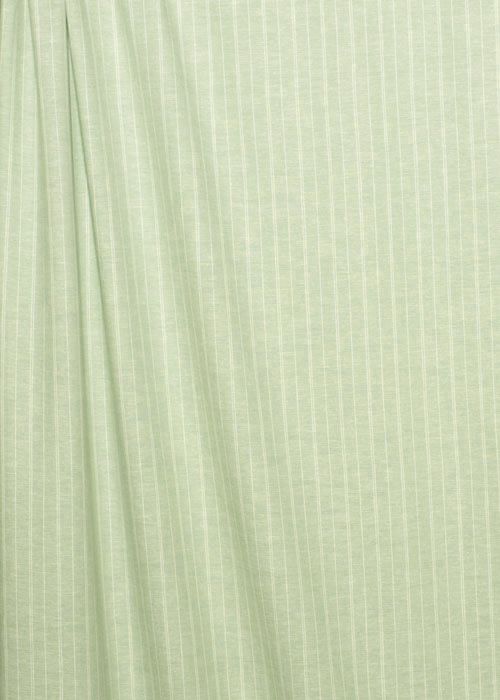 Hemp/Organic Cotton Chambray Stripe - Eucalyptus