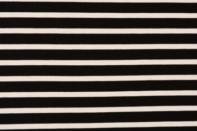 Ponte-Weight Stripe - White on Black 21-617-3