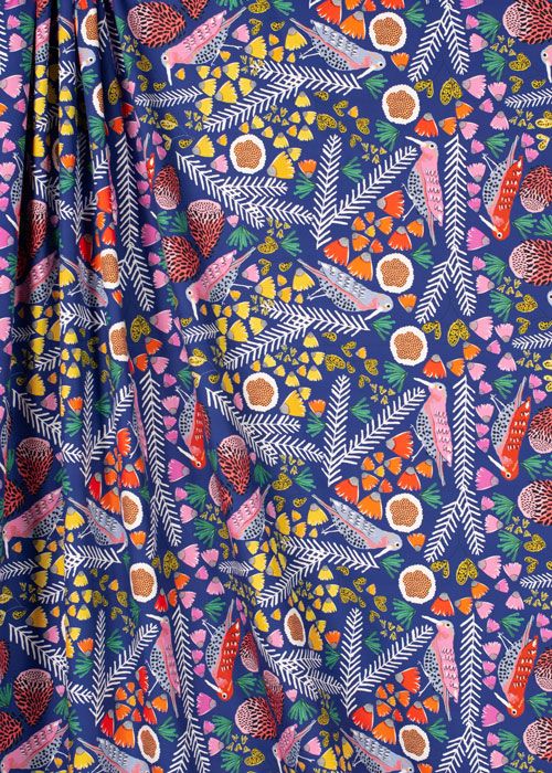 Cotton Poplin - Bird Garden