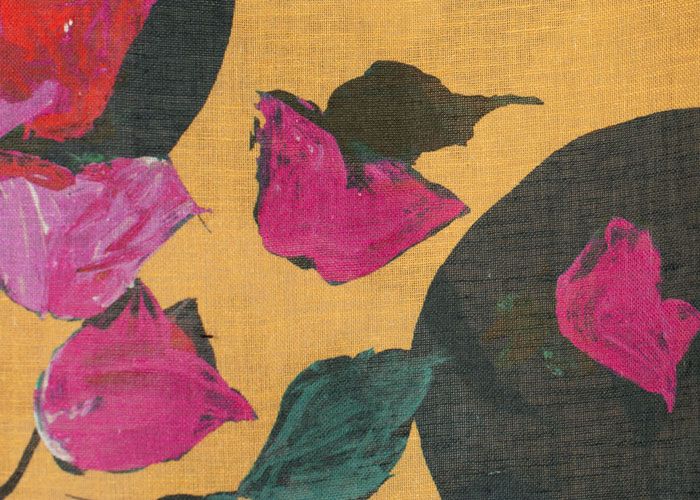 Linen Panel Print - Gustav’s Secret Garden