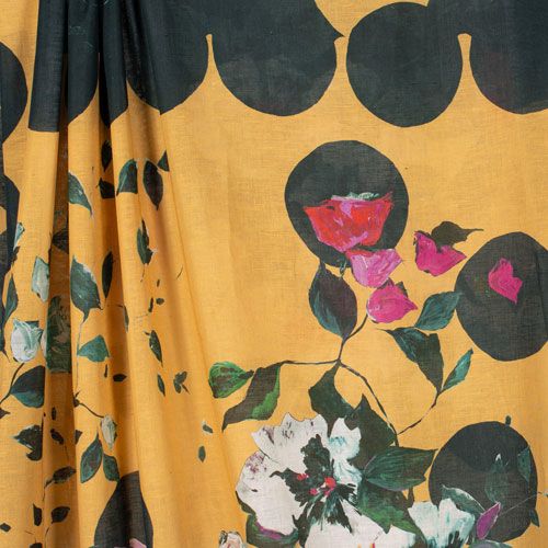 Linen Panel Print - Gustav’s Secret Garden