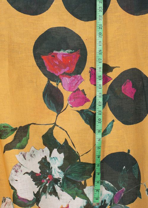 Linen Panel Print - Gustav’s Secret Garden