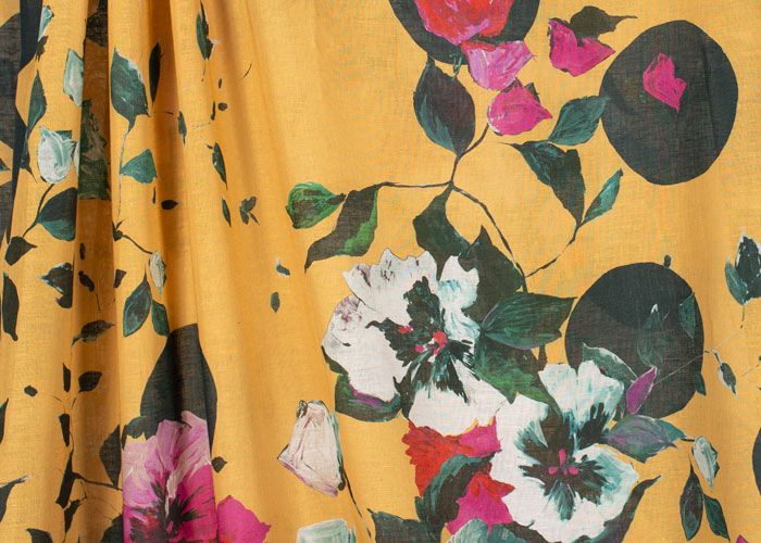 Linen Panel Print - Gustav’s Secret Garden