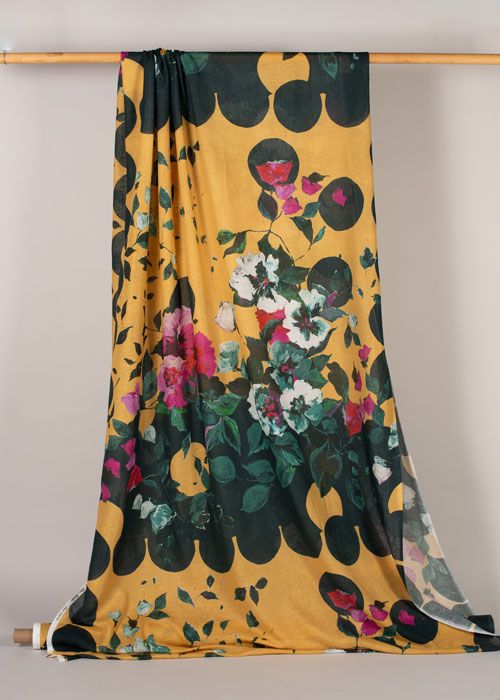 Linen Panel Print - Gustav’s Secret Garden