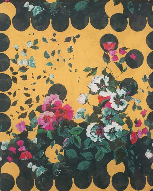 Linen Panel Print - Gustav’s Secret Garden