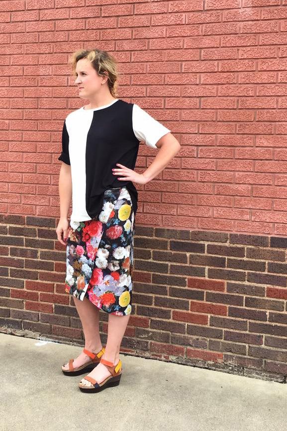 The 8th Ave Skirt with a boxy eTee