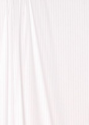 Cotton Shirting – White with Black Pinstripe - END CUT 42-621-3C