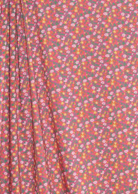 Tana Lawn™ Cotton - Pipkin Meadow - Floral on Bright Pink 65-423-5-FX