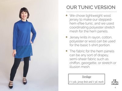 Mesh-Blocked eTee Turtleneck