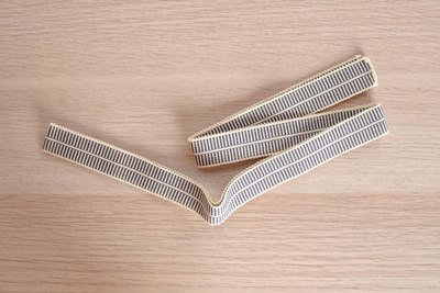 Brown and Cream Striped Webbing Precut LLBRCWP