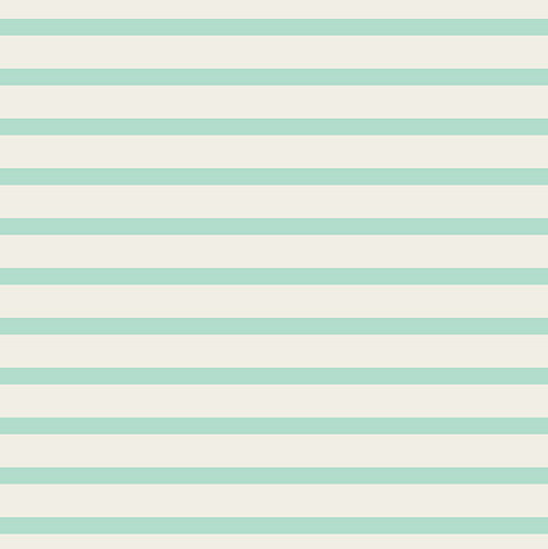 Jersey Knit Cotton - Off-White &amp; Mint Green Stripe