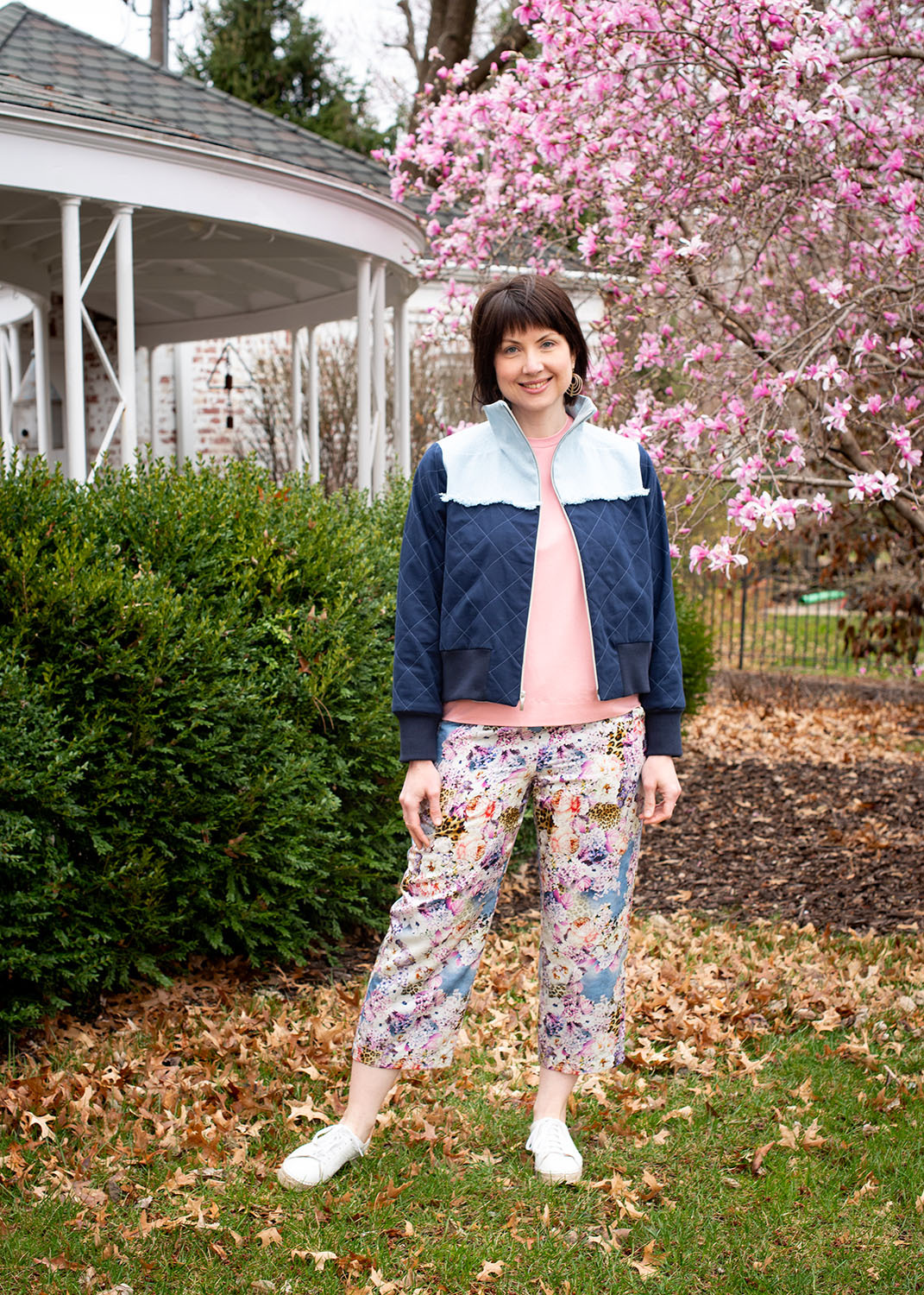 Charlie Bomber Jacket View A worn with the Chesney Pants. 