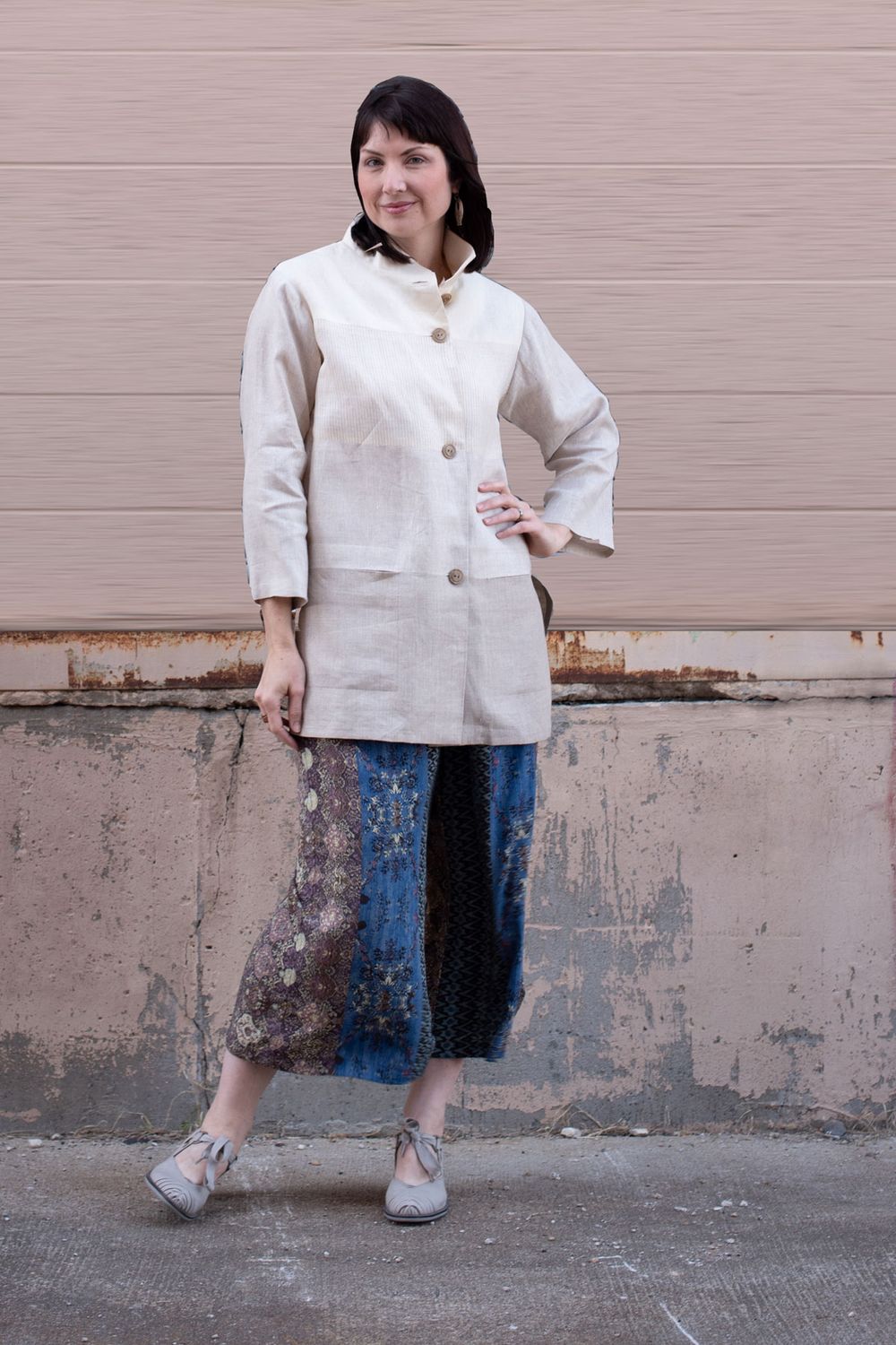 The Crossroads Shirt worn with the West End Pants. 