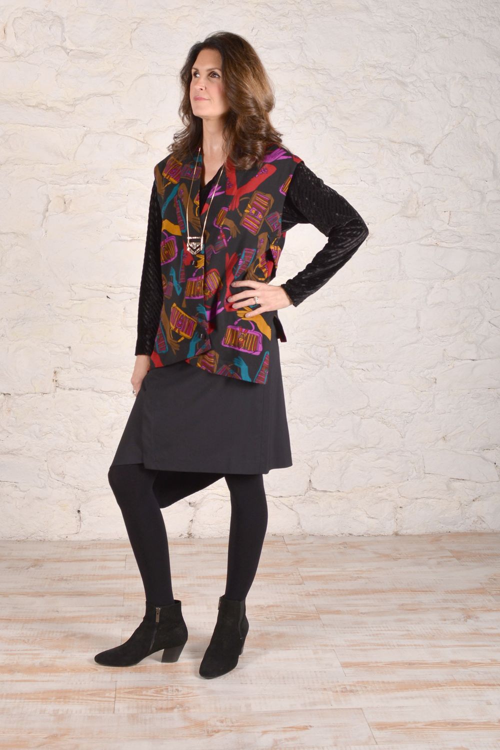 The 8th Ave. Skirt paired with the Hong Kong Vest