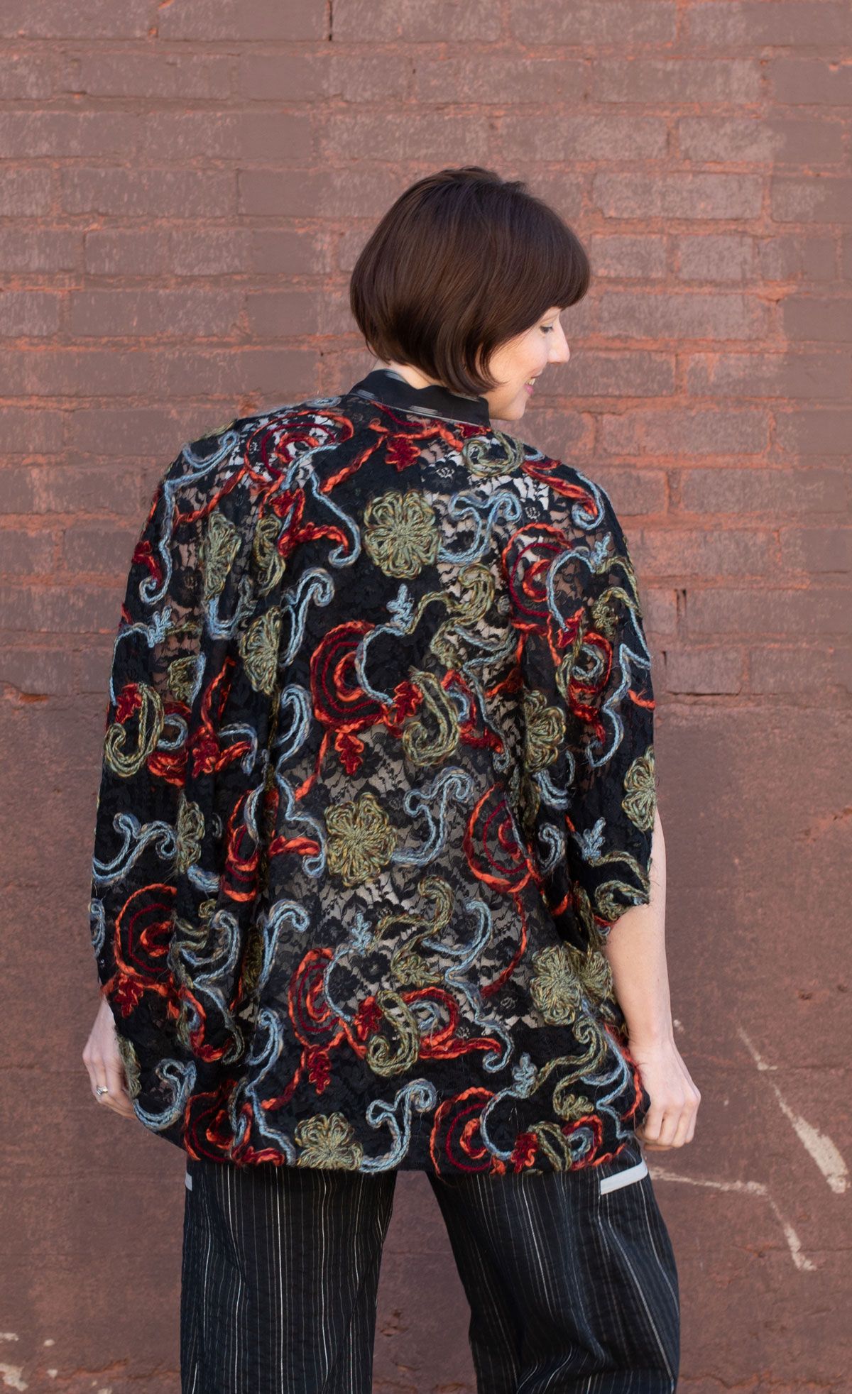 Back view of the Deja Vu wrap. Back view of the Deja Vu wrap.