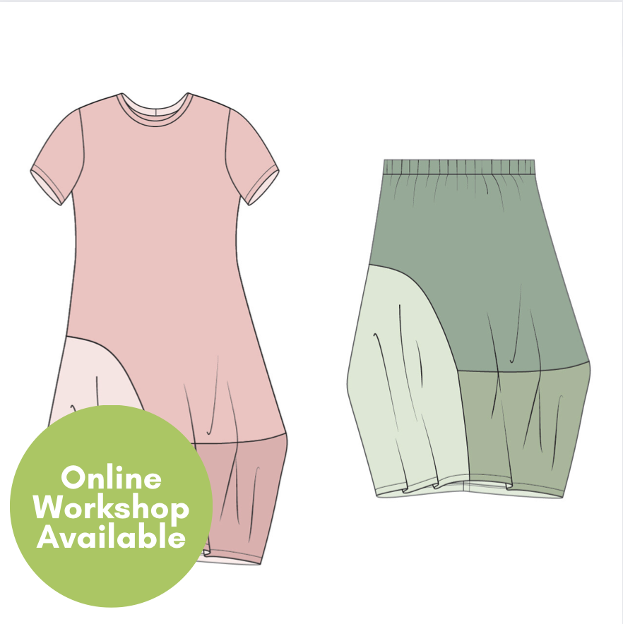 Edgewater Dress &amp; Skirt PDF Pattern (Download)