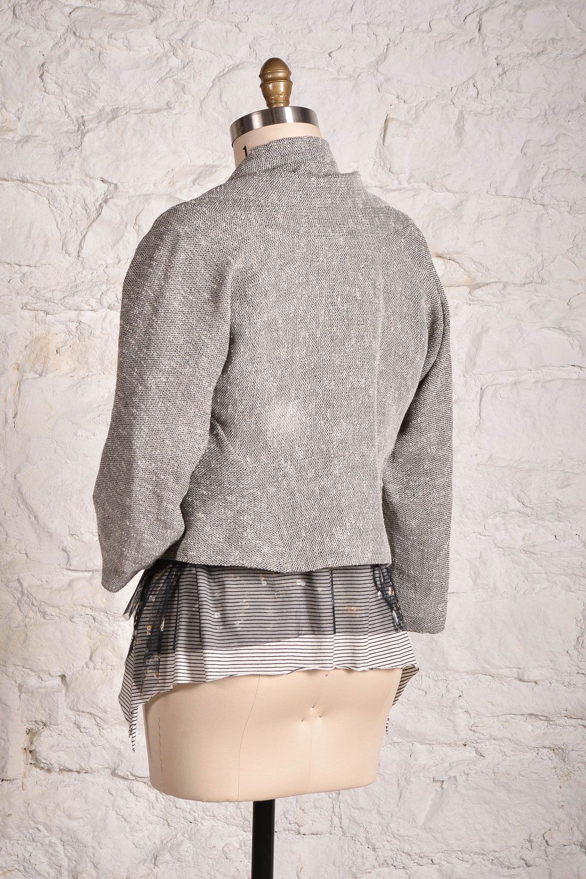 Back view of the eJacket worn over the Ann's Tank. 