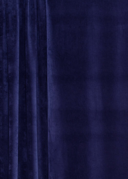 Velvety Cord Knit - Indigo - END CUT