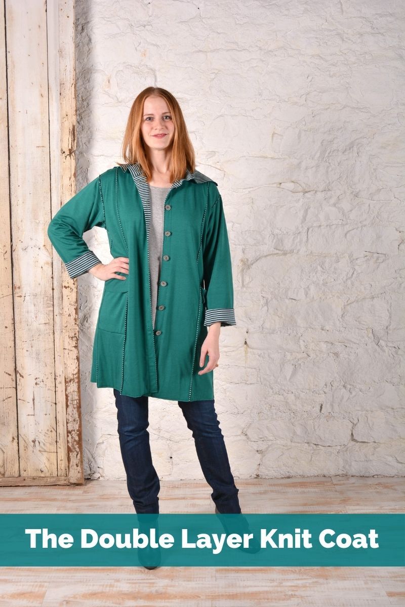 Double Layer Knit Coat (Download)