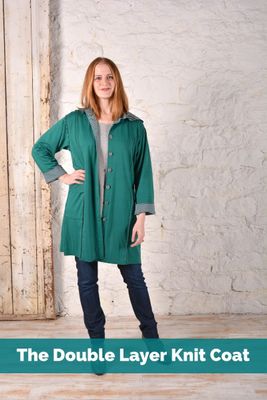 Double Layer Knit Coat (Download) SC1601